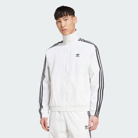Veste de survêtement toile Adicolor Firebird : White / Black