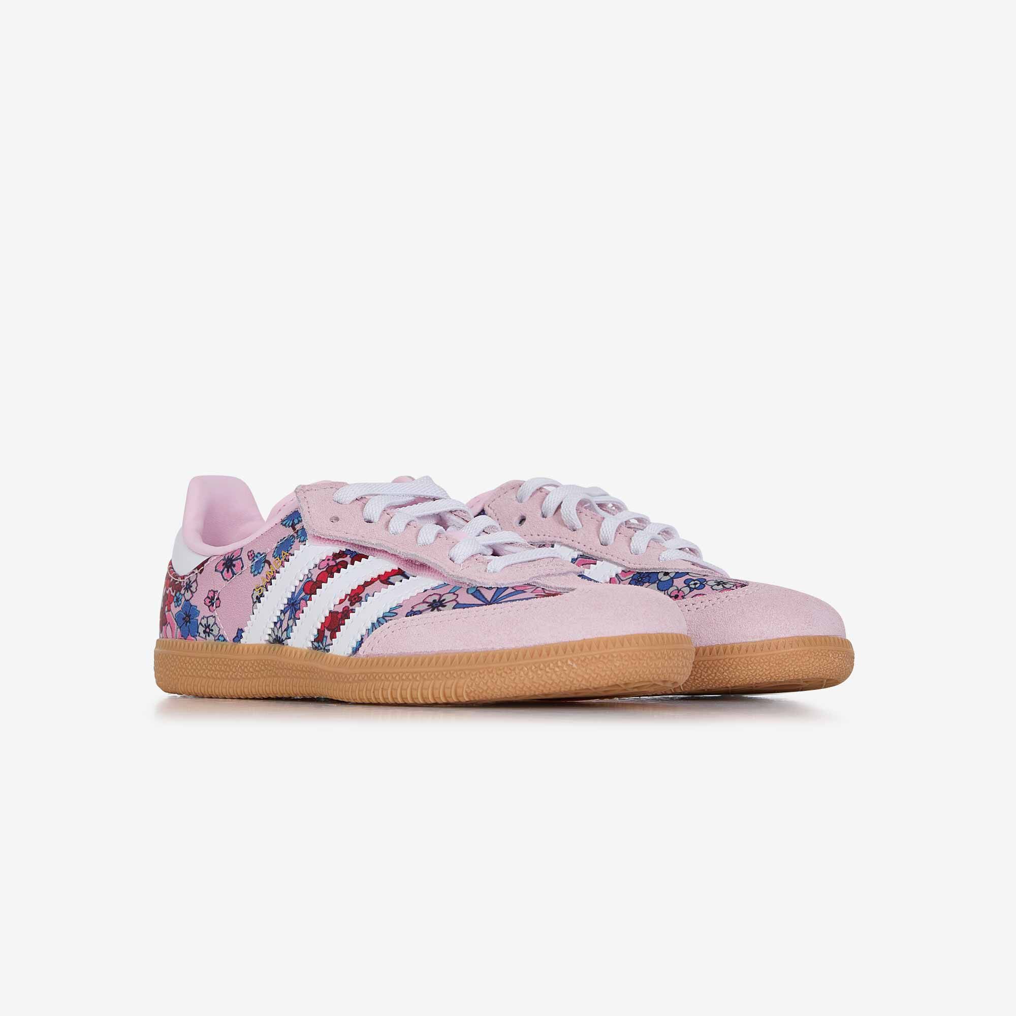 CHAUSSURE À LACETS ÉLASTIQUES SAMBA OG ADIDAS X LIBERTY LONDON COMFORT - vue 6
