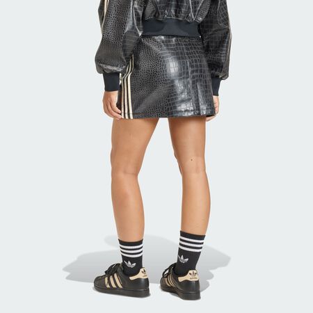 ADIDAS ORIGINALS PLEATHER MINI SKIRT Black WOMEN