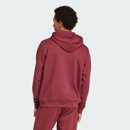 ADIDAS ORIGINALS HOODIE ESSENTIAL TREFOIL BORDEAUX/BLANC HOMME