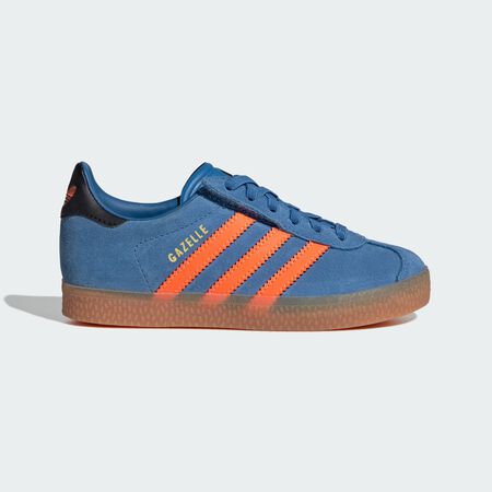 Gazelle Comfort Closure Elastic Lace Shoes Kids : Focus Blue / Solar Orange / Core Black
