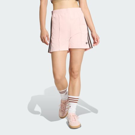 ADIDAS ORIGINALS FIREBIRD CLASSIC SHORTS Sandy Pink / Aurora Coffee WOMEN