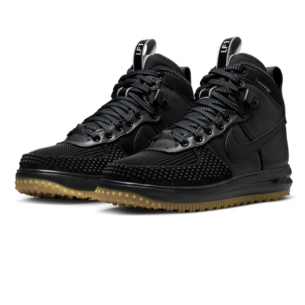 NIKE LUNAR FORCE 1 DUCKBOOT BLACK BLACK SNEAKERS MEN Courir