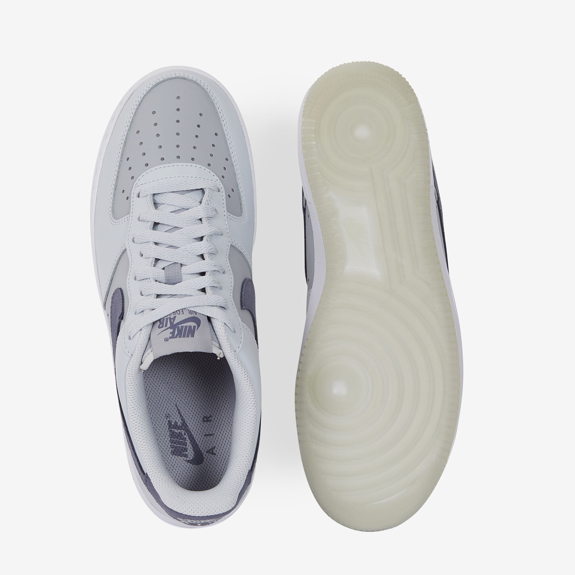 NIKE AIR FORCE 1 LOW SNEAKERS HOMME GRIS LACETS Courir