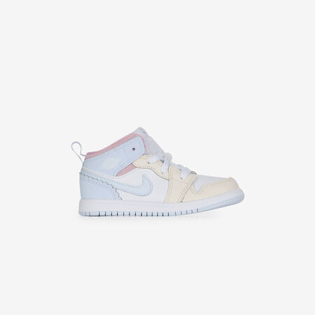 JORDAN air jordan 1 AIR JORDAN 1 MID LOVE IS IN THE AIR BLANC/BLEU B&Eacute;B&Eacute;