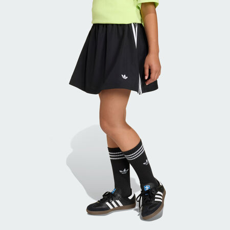 ADIDAS ORIGINALS WOVEN REGULAR WIDE SKIRT Black / White JUNIOR