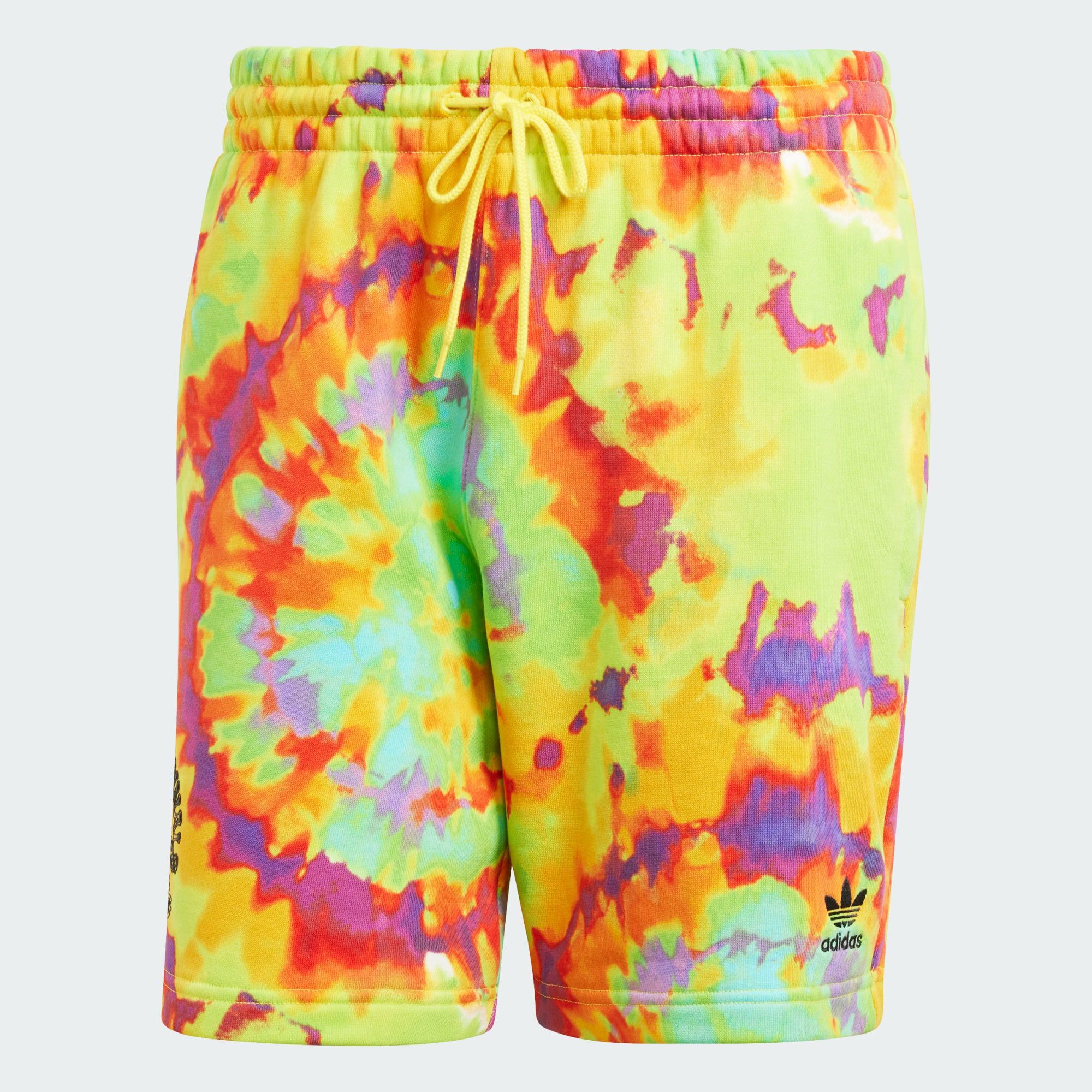 ADIDAS ORIGINALS Tie Dyed Shorts Impact Yellow SHORTS MEN Courir