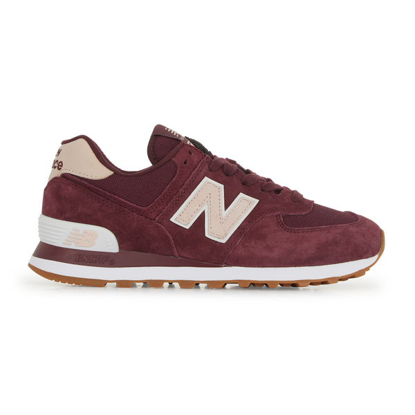 new balance 574 rouge bordeaux femme