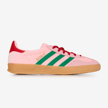ADIDAS ORIGINALS gazelle GAZELLE INDOOR VELVET ROSE/VERT FEMME