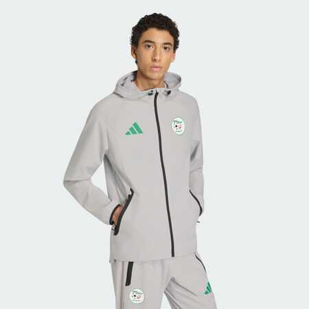 ADIDAS PERFORMANCE Coupe-vent zip intégral Tiro Tech Algérie Team Light Grey HOMME