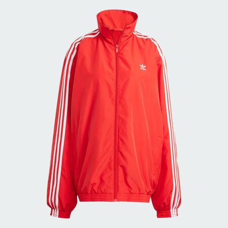 ADIDAS ORIGINALS Adilenium Season 3 Oversized Track Top Better Scarlet WOMEN