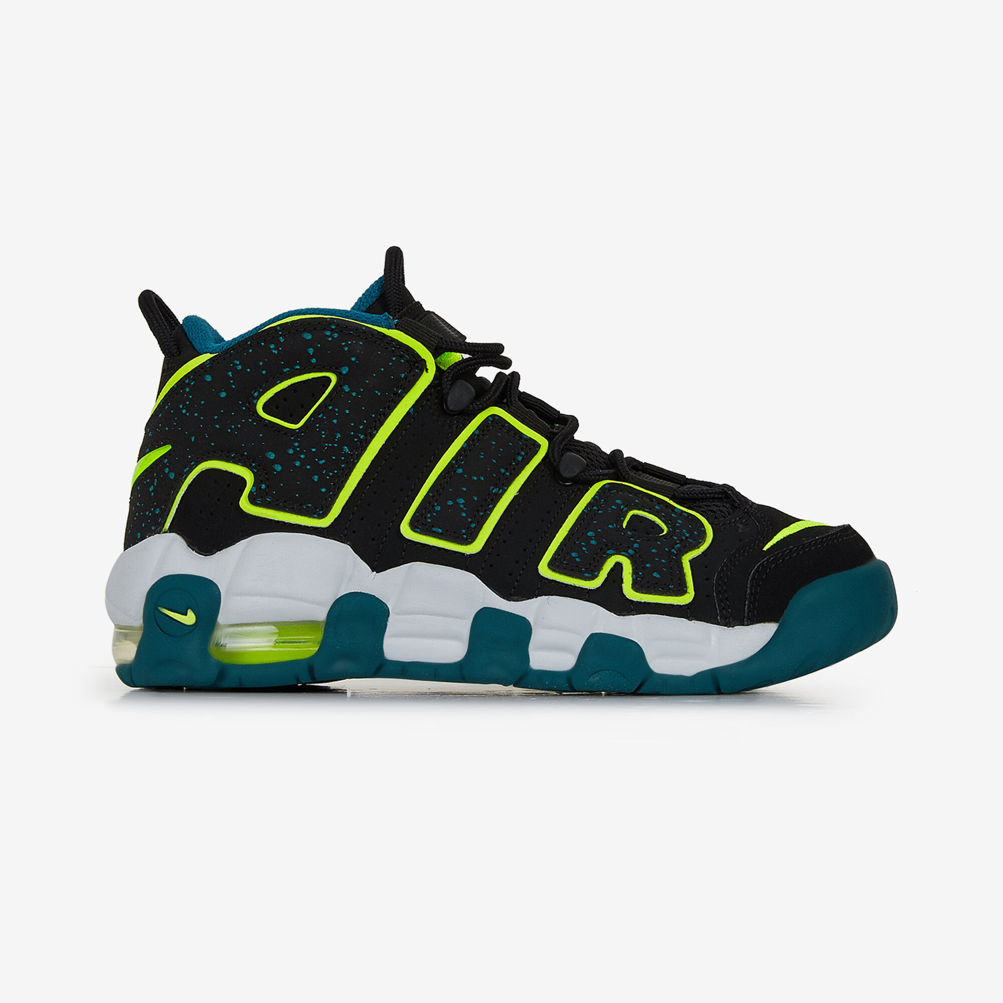 NIKE AIR MORE UPTEMPO NOIR VERT SNEAKERS ENFANT Courir