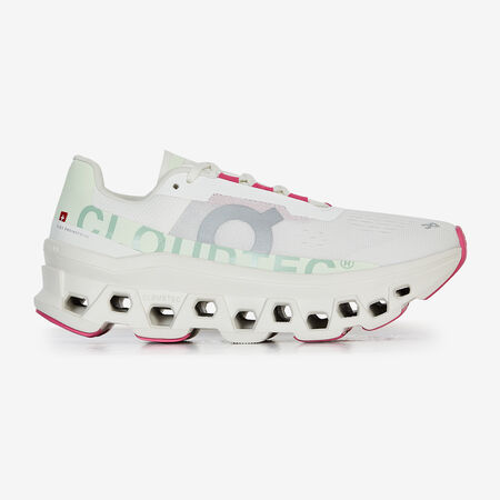 ON RUNNING CLOUDMONSTER WHITE/PINK WOMEN