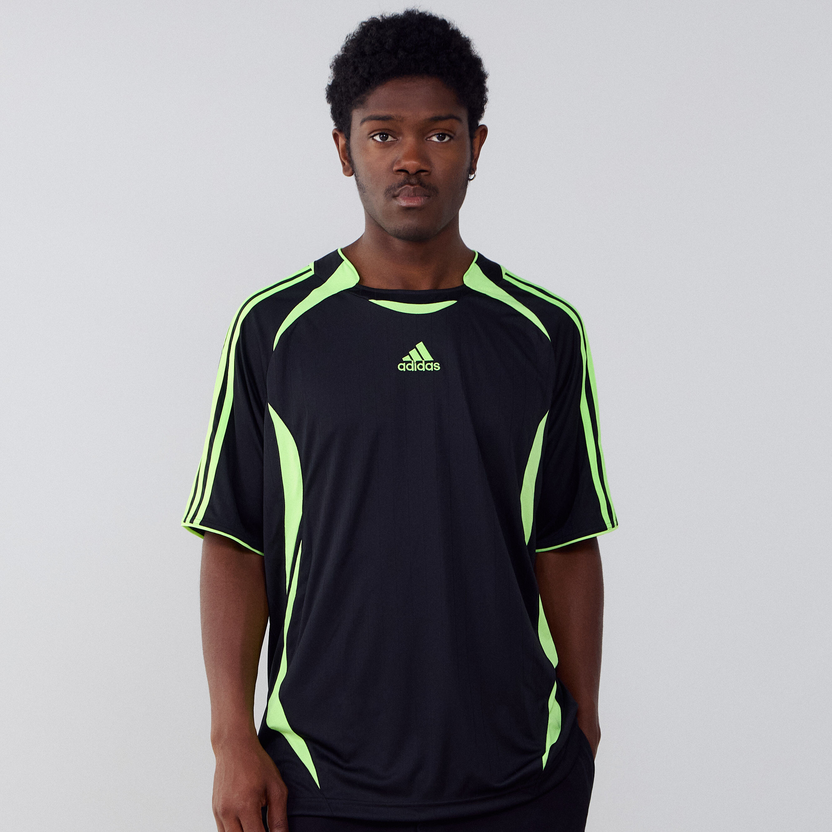 ADIDAS ORIGINALS TEE SHIRT TEAMGEIST GREEN/BLACK - TEE-SHIRT