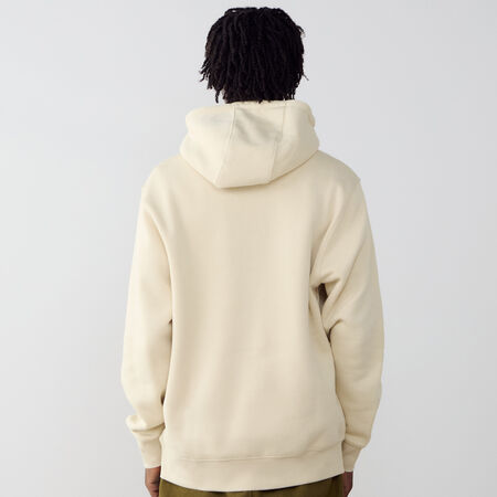 NIKE HOODIE CLUB SMALL LOGO BEIGE/WHITE MEN