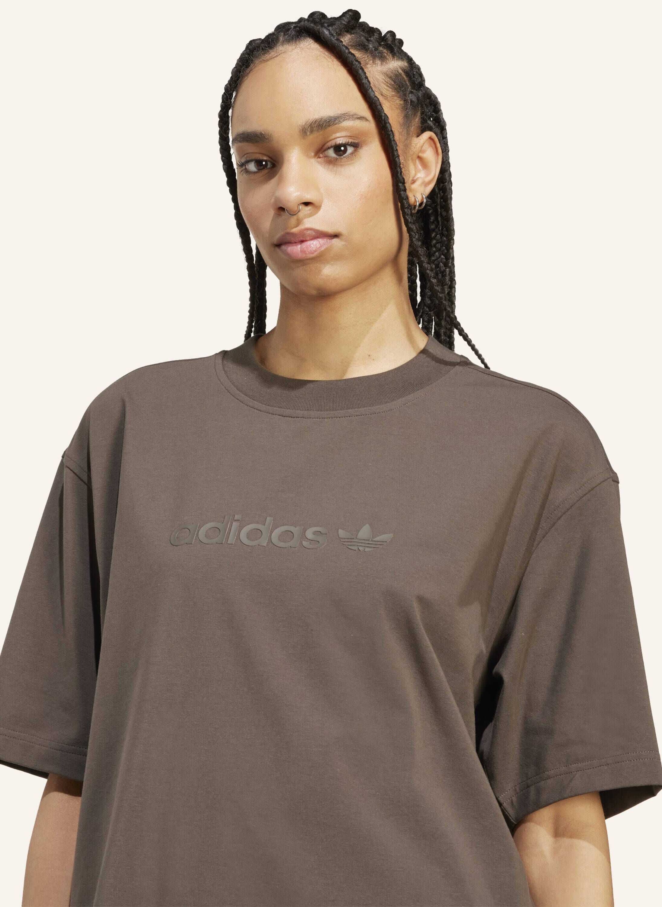 ADIDAS ORIGINALS Essentials Linear Tee Oversized Shadow