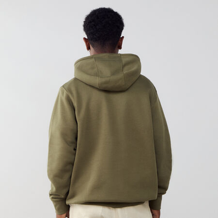 NIKE HOODIE CLUB SMALL LOGO VERT/BLANC HOMME