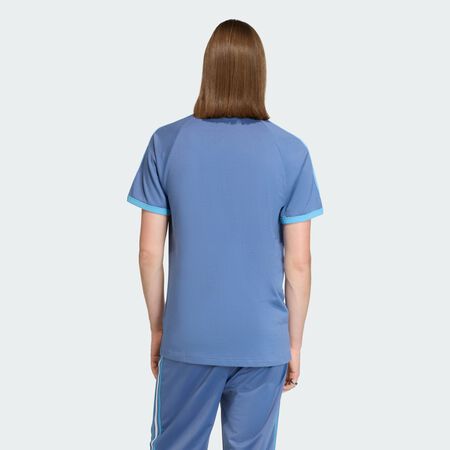 ADIDAS ORIGINALS T-SHIRT 3 BANDES Night Indigo / Better Scarlet / White HOMME