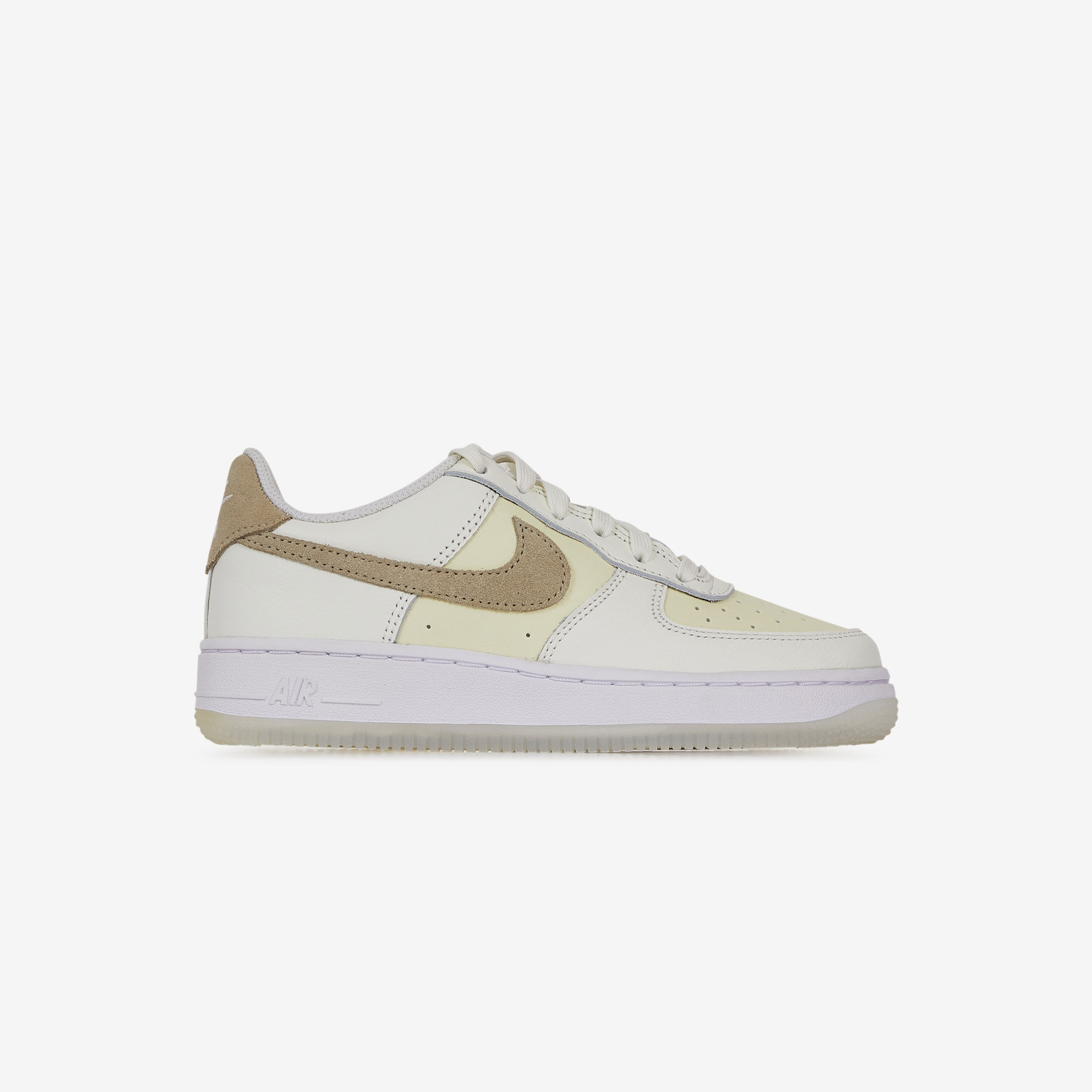 NIKE AIR FORCE 1 LOW BEIGE KHAKI SNEAKERS KIDS Courir
