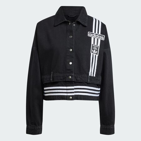ADIDAS ORIGINALS JACKET FZ ADIBREAK DENIM NOIR/BLANC FEMME