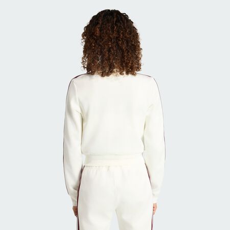ADIDAS ORIGINALS VESTE DE SURV&Ecirc;TEMENT V-NECK SUPERSTAR Off White FEMME
