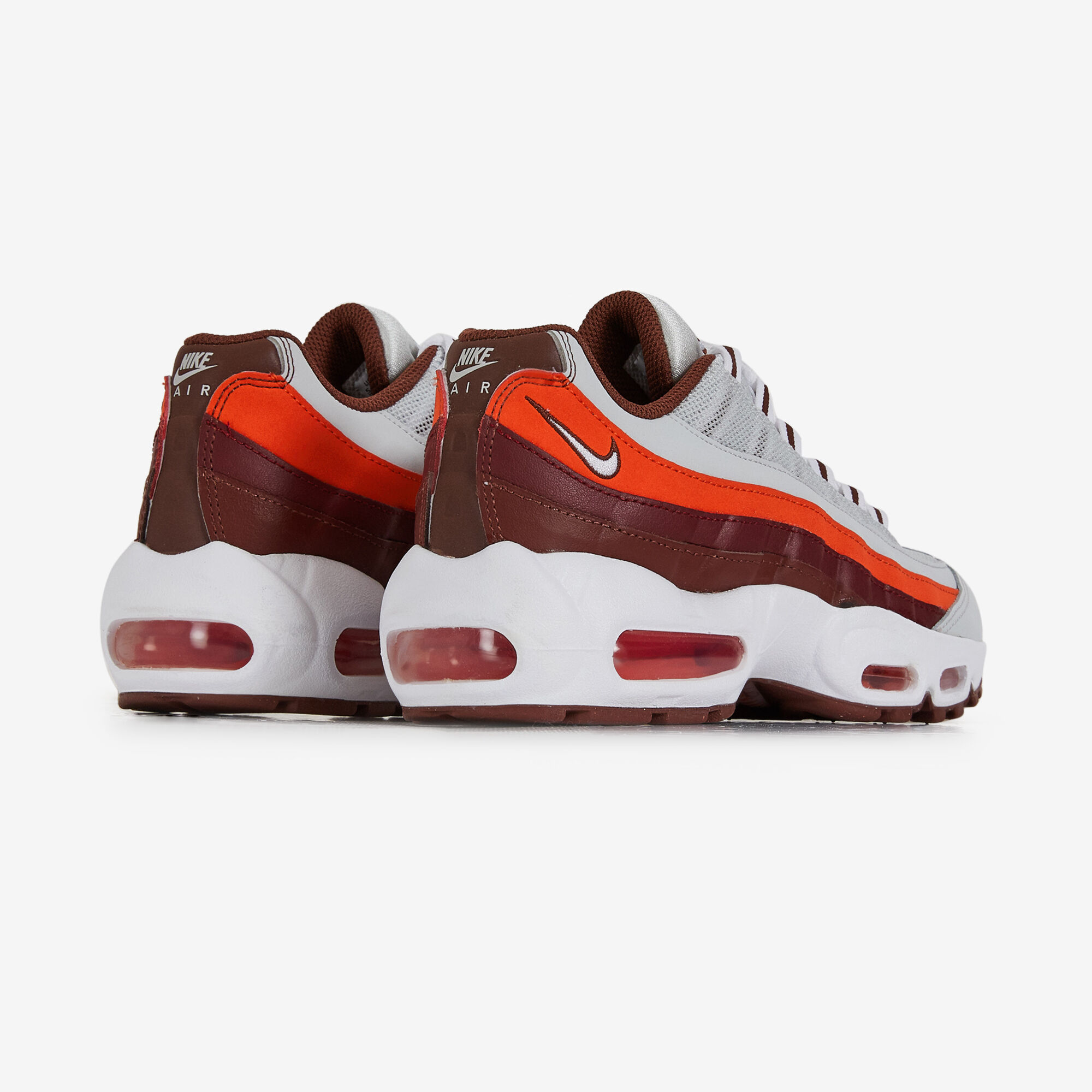 NIKE AIR MAX 95 GRIS ROUGE SNEAKERS ENFANT Courir