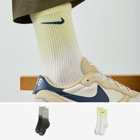 NIKE CHAUSSETTES X2 TYE DYE CREW GRIS HOMME