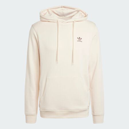 ADIDAS ORIGINALS Trefoil Essentials Hoodie French Terry Wonder White MEN