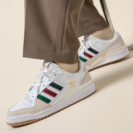 ADIDAS ORIGINALS forum FORUM LOW CL BLANC/MULTICOLORE BLANC/MULTICOLORE HOMME