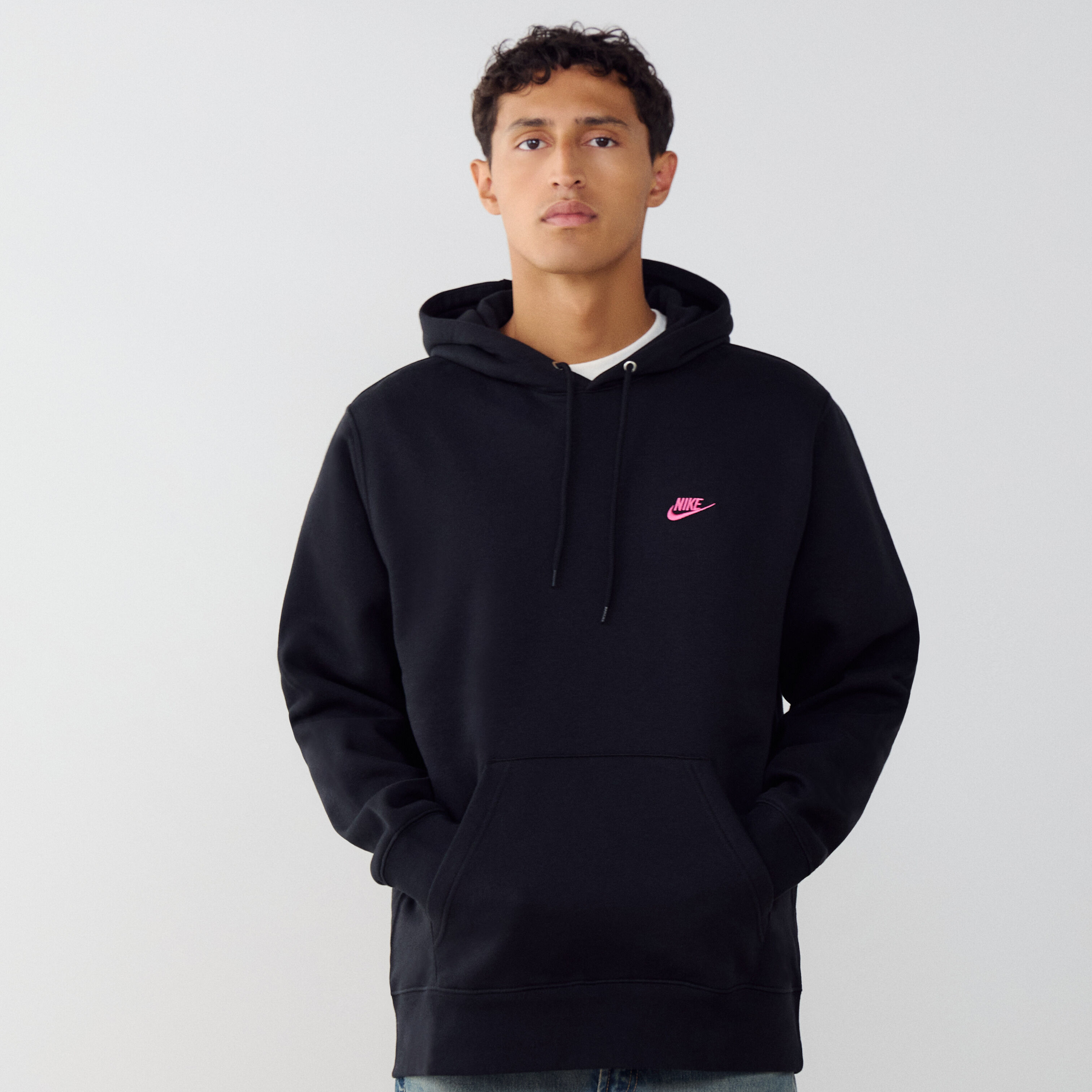 black pink nike hoodie
