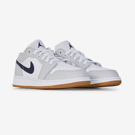 JORDAN AIR JORDAN 1 LOW BLANC/GRIS JUNIOR