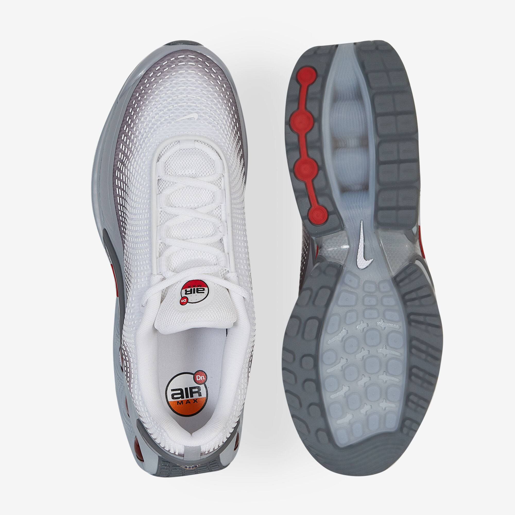 NIKE AIR MAX DN SNEAKERS HOMME GRIS BLANC LACETS Courir