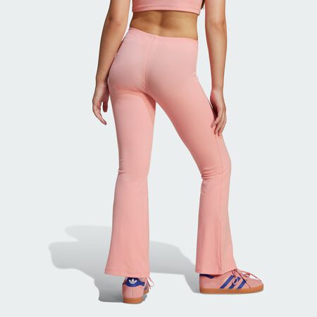 ADIDAS ORIGINALS Ribbed Flared Pants Kids Semi Pink Spark JUNIOR