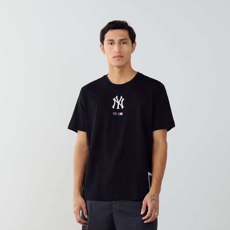 CHAMPION TEE SHIRT NY YANKEES BLACK/WHITE MEN