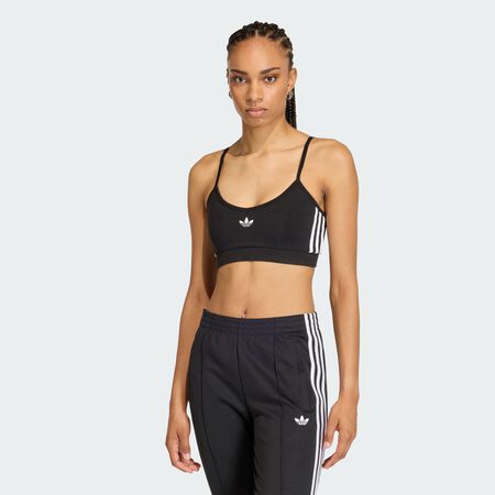ADIDAS ORIGINALS BRASSIÈRE À 3 BANDES Black / White FEMME