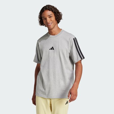 ADIDAS ORIGINALS T-shirt jersey 3 bandes Essentials Medium Grey Heather / Black HOMME