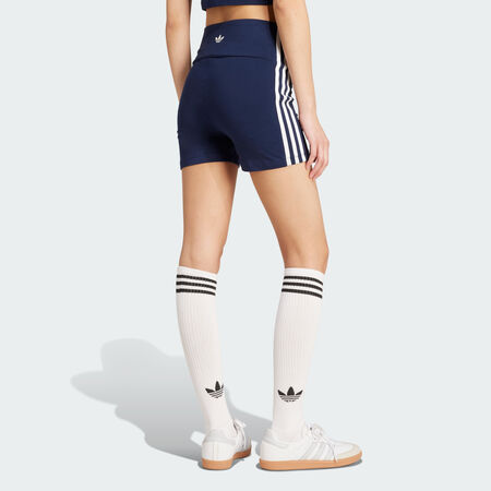 ADIDAS ORIGINALS Short Adicolor 3-Stripes Booty Co Night Indigo / White FEMME