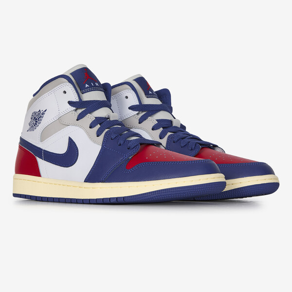 Mid Jordan University Blue Courir JORDAN AIR JORDAN MID WHITE/BLUE