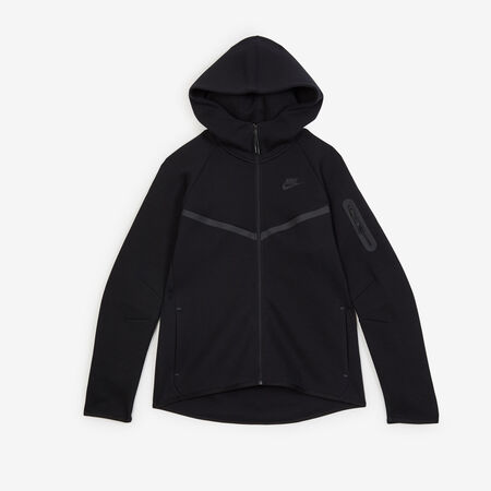 NIKE JACKET ZIP TECH FLEECE BLACK WOMEN