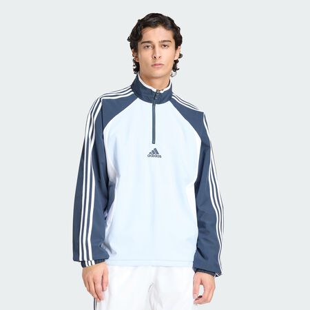 ADIDAS ORIGINALS SWEAT-SHIRT DEMI-ZIP TEAMGEIST Crystal Sky HOMME