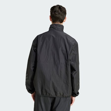 ADIDAS SPORTSWEAR Future Icons 3-Stripes Woven Half-Zip Sweatshirt Black MEN