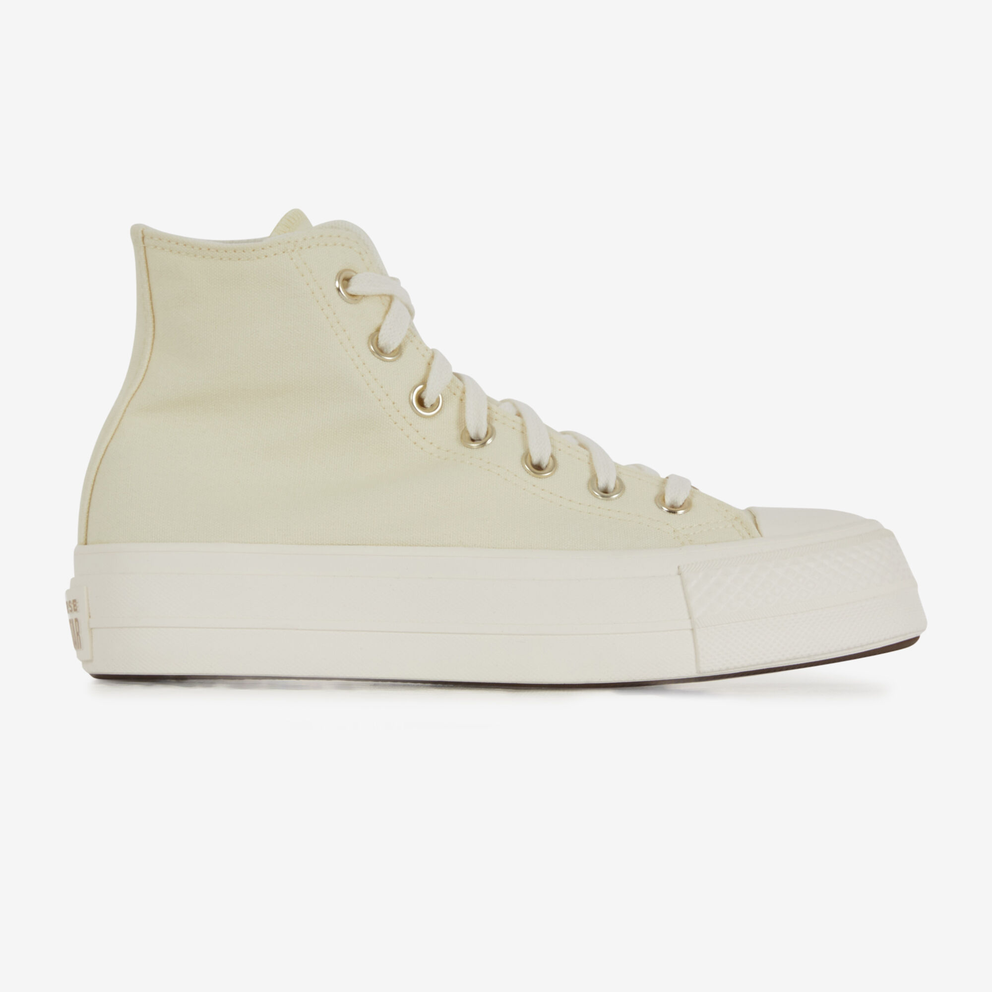 CONVERSE CHUCK TAYLOR ALL STAR LIFT HI BEIGE SNEAKERS FEMME