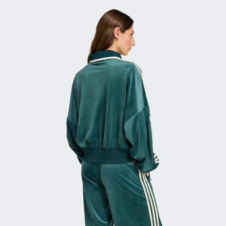 ADIDAS ORIGINALS adidas Originals X Liberty London Debossed Velvet Sweatshirt Aurora Ivy WOMEN