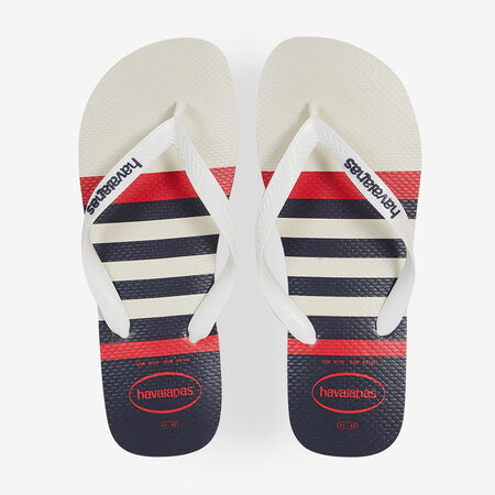HAVAIANAS TOP NAUTICAL BLEU/ROUGE HOMME