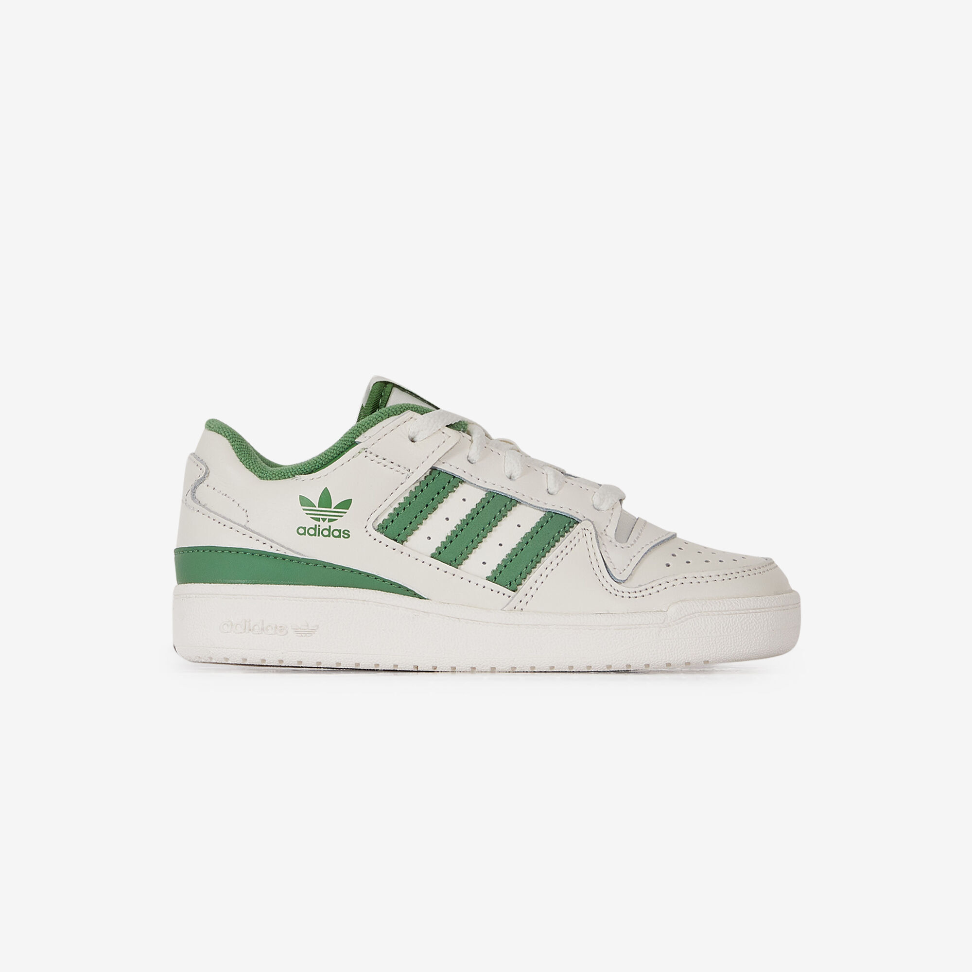 ADIDAS ORIGINALS FORUM LOW CL WHITE GREEN SNEAKERS KIDS Courir