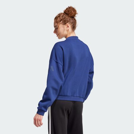 ADIDAS SPORTSWEAR Essentials Contemporary Logo Bomber Jacket Dark Blue WOMEN