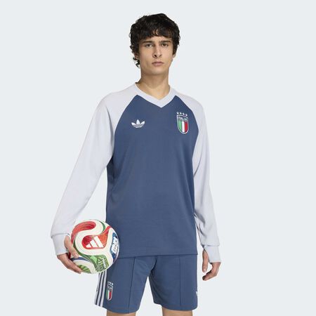 ADIDAS PERFORMANCE Haut chaud Pr&eacute;-match Ext&eacute;rieur Italie 26 Night Marine HOMME