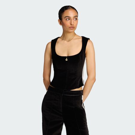 ADIDAS ORIGINALS VELVET CORSET : Black