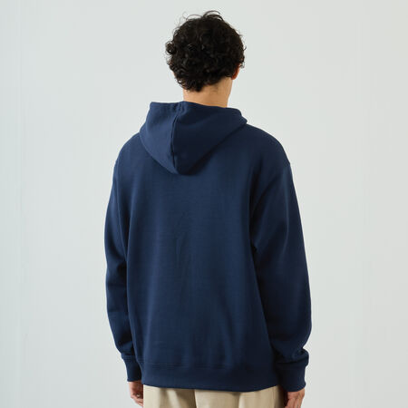 NEW BALANCE HOODIE SMALL LOGO BLUE MEN