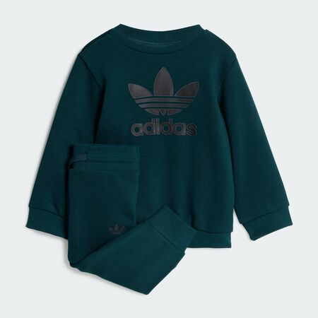 ADIDAS ORIGINALS Ensemble Trefoil Crew Enfants Aurora Ivy / Black CADET